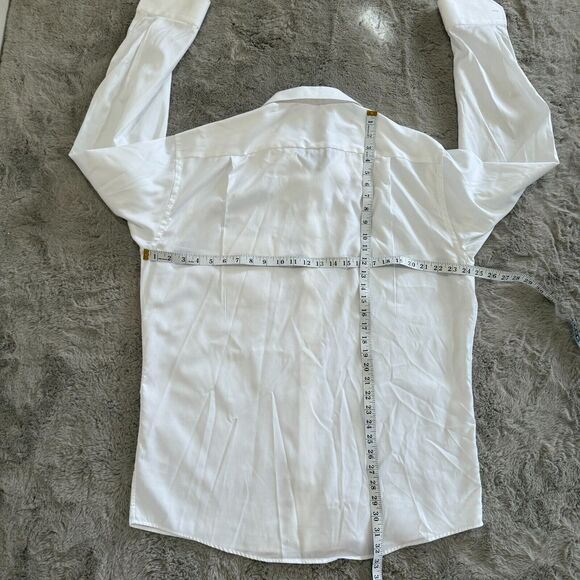 Eton White Made-to-Measure Dress Shirt 100% Cotton Size L/X Career Formal Luxury - Picture 11 of 12